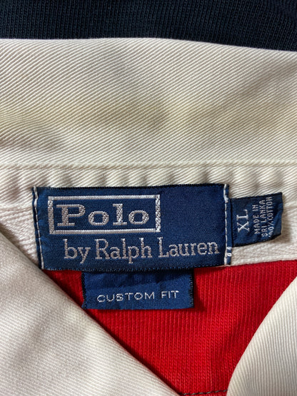 90's POLO RALPH LAUREN Size XL Vintage Rugby-Shirt / F8103R