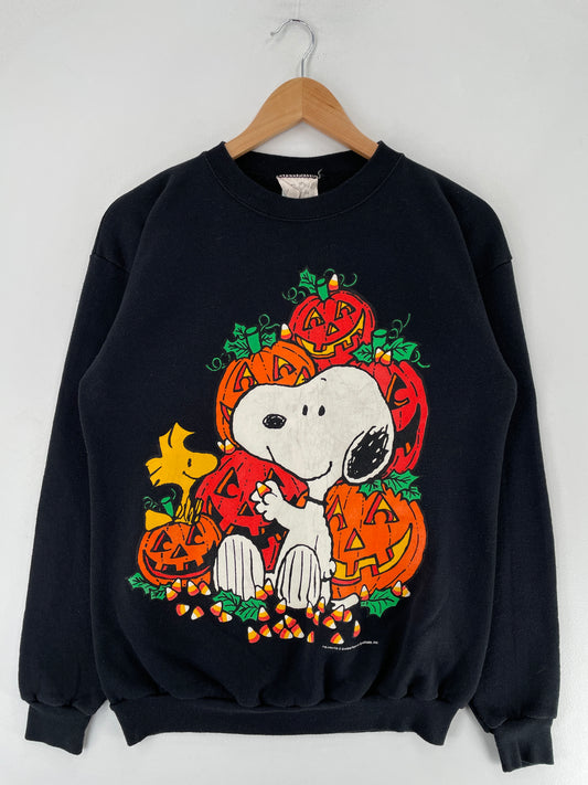 90's SNOOPY HALLOWEEN Made in USA Size L Vintage Sweat-shirt / F3623S