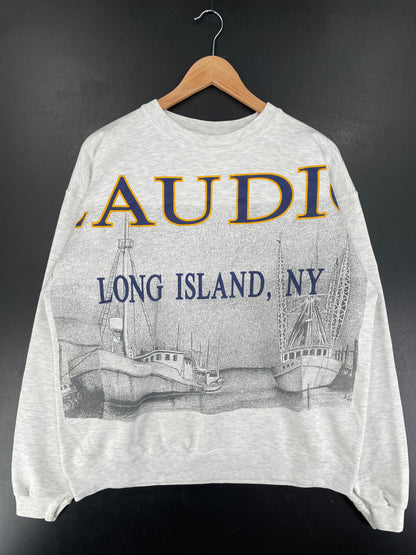 Vintage CLAUDIO'S LONG ISLAND NY Size L Sweat-Shirt / F3318S