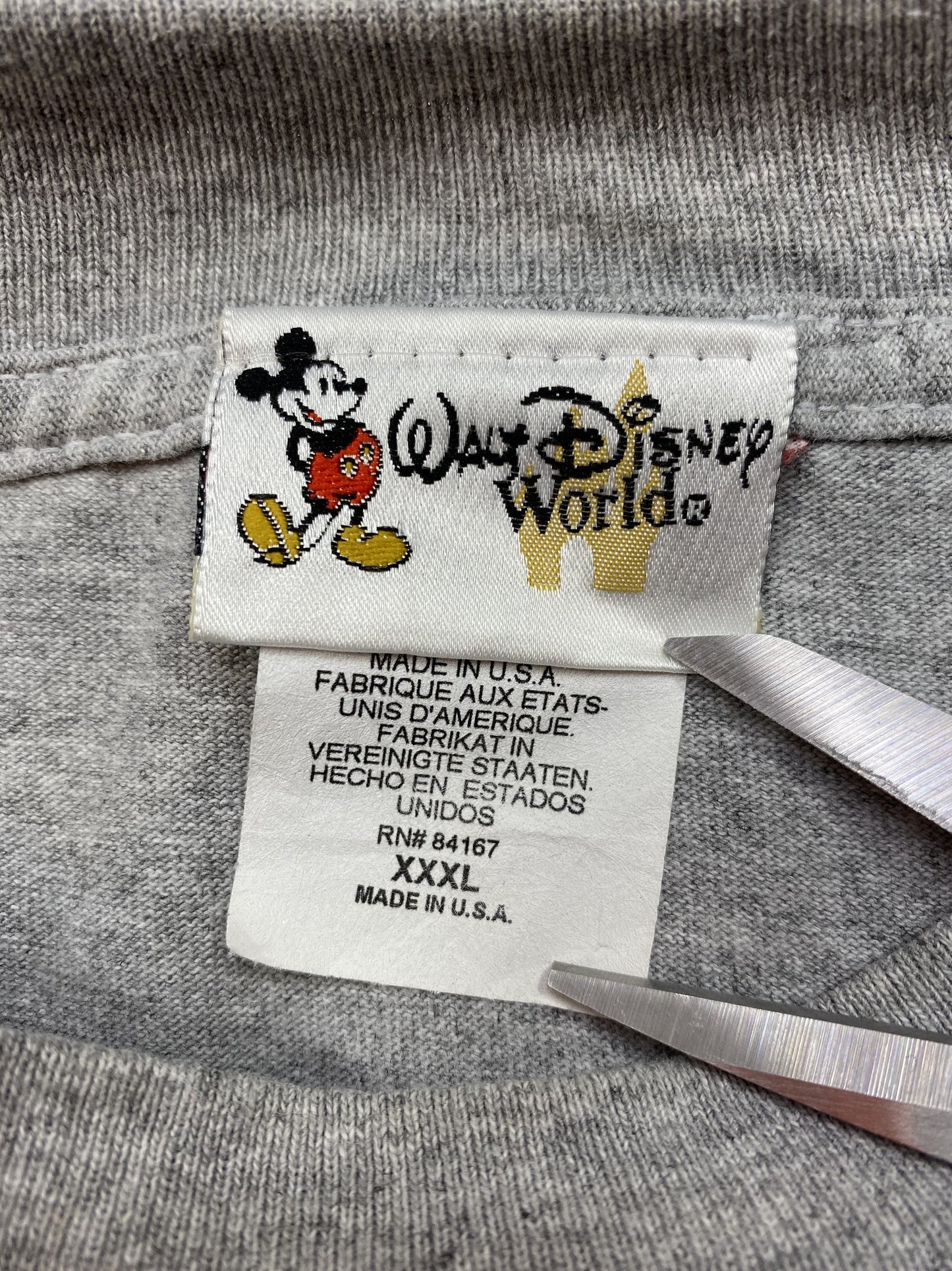 1999 DISNEY MICKEY Made in USA Size XXXL vintage T-Shirt / G2280T