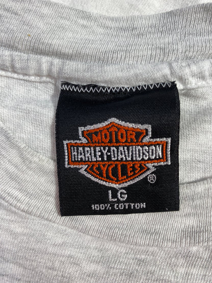 90’s HARLEY DAVIDSON Made in USA Size L Vintage Long Sleeve T-shirt / F8879T