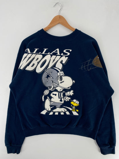 1996 COWBOYS X SNOOPY Made in USASize L Vintage NFL Sweat-Shirt / F6718S