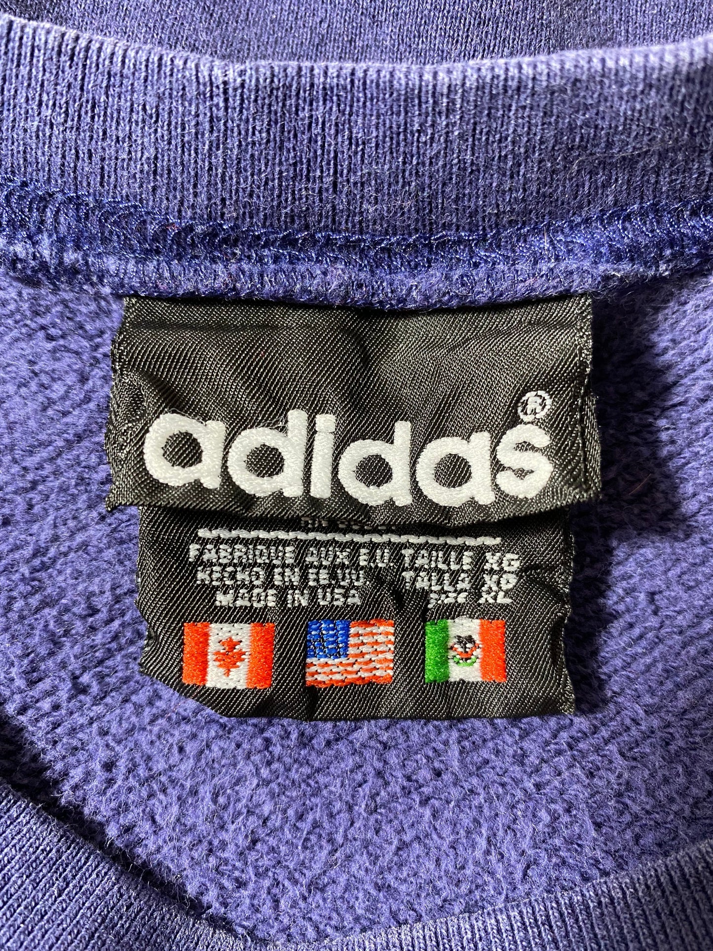 90’s ADIDAS Made in USA Size XL Sweat-Shirt / F6040S