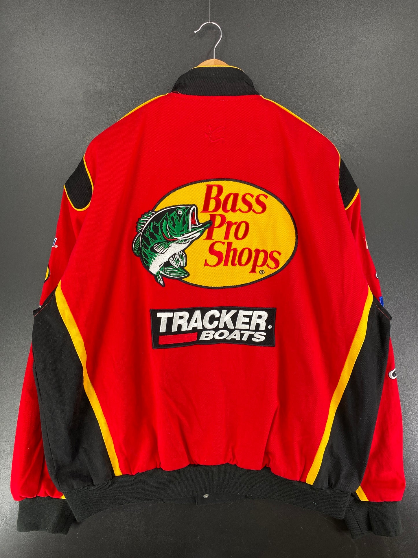 Vintage BASS PRO SHOP Size XXL Racing Jacket / F2693J