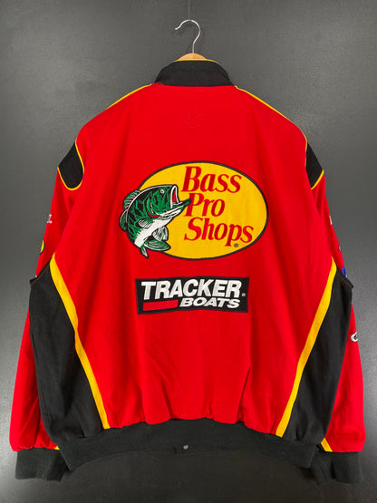 Vintage BASS PRO SHOP Size XXL Racing Jacket / F2693J