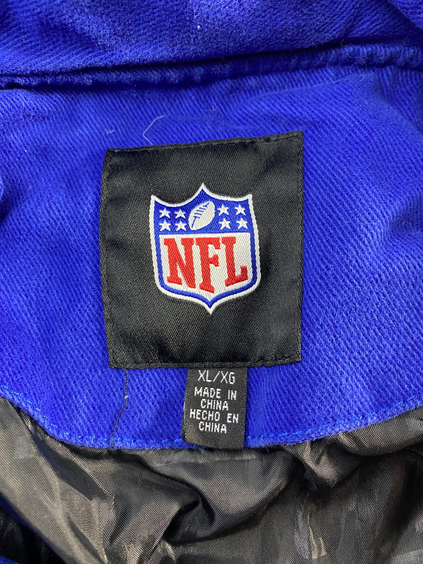 Vintage NEW YORK GIANTS Size XL NFL Racing Jacket / F6135J