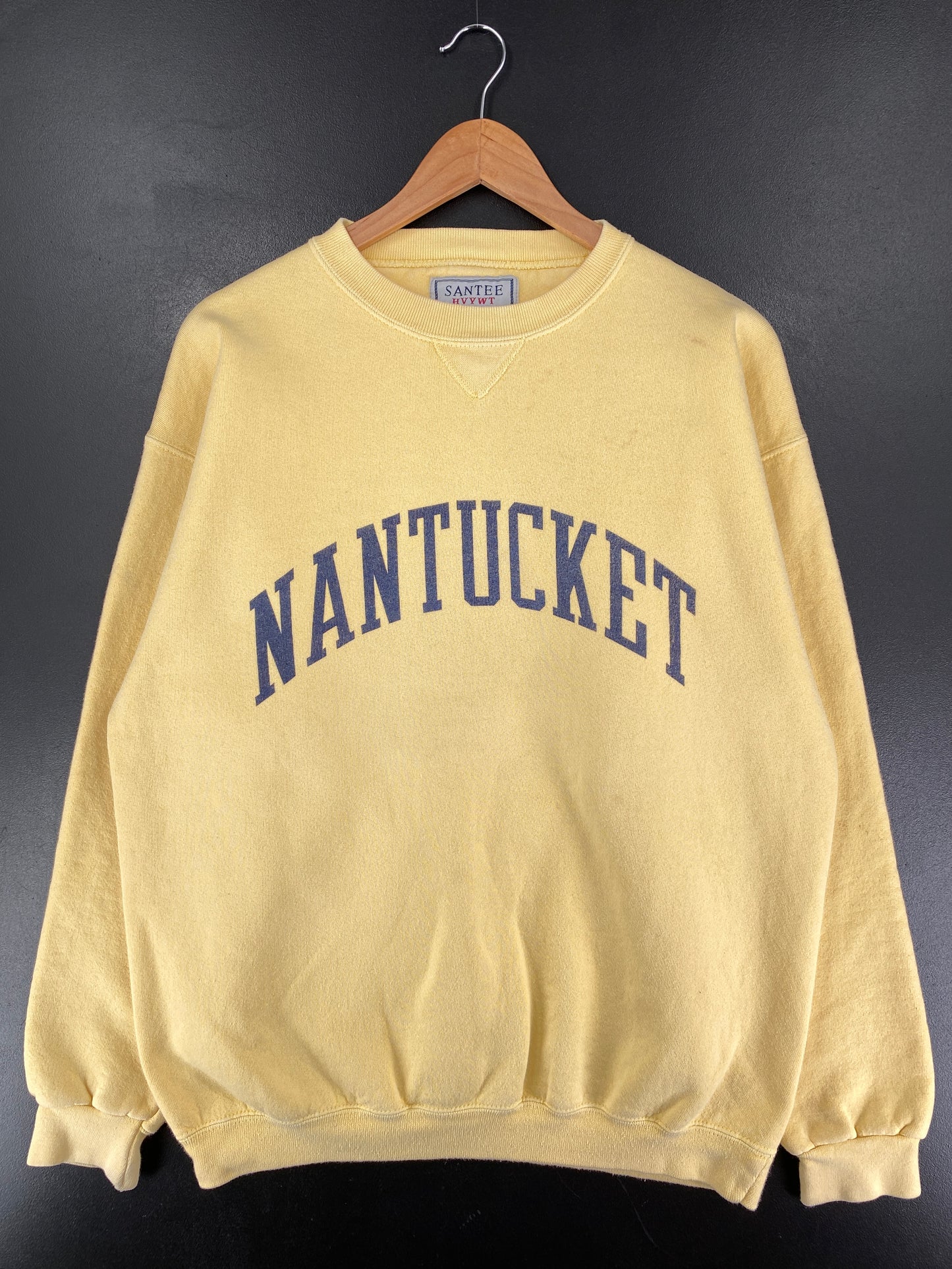 90's NANTUCKET Made in USA Size L Vintage College Sweat-shirt / F2939S