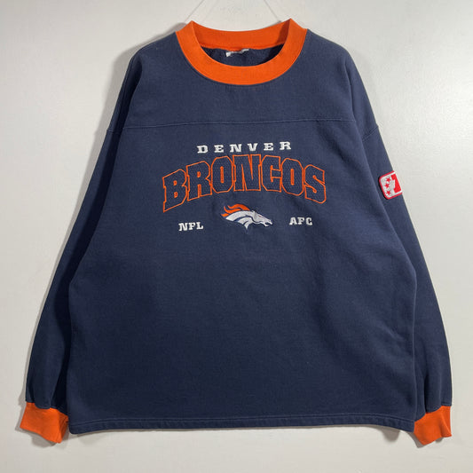 (Approx.XXL) 90’s DENVER BRONCOS Vintage NFL Sweatshirt / A1290S