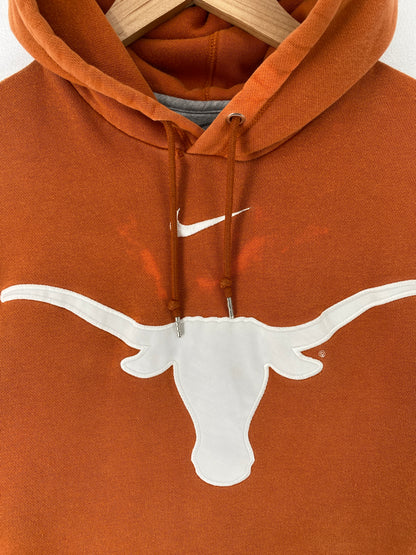 Vintage NIKE X TEXAS LONGHORNS Size M Vintage College Hoodie Sweat Shirt / F9619S
