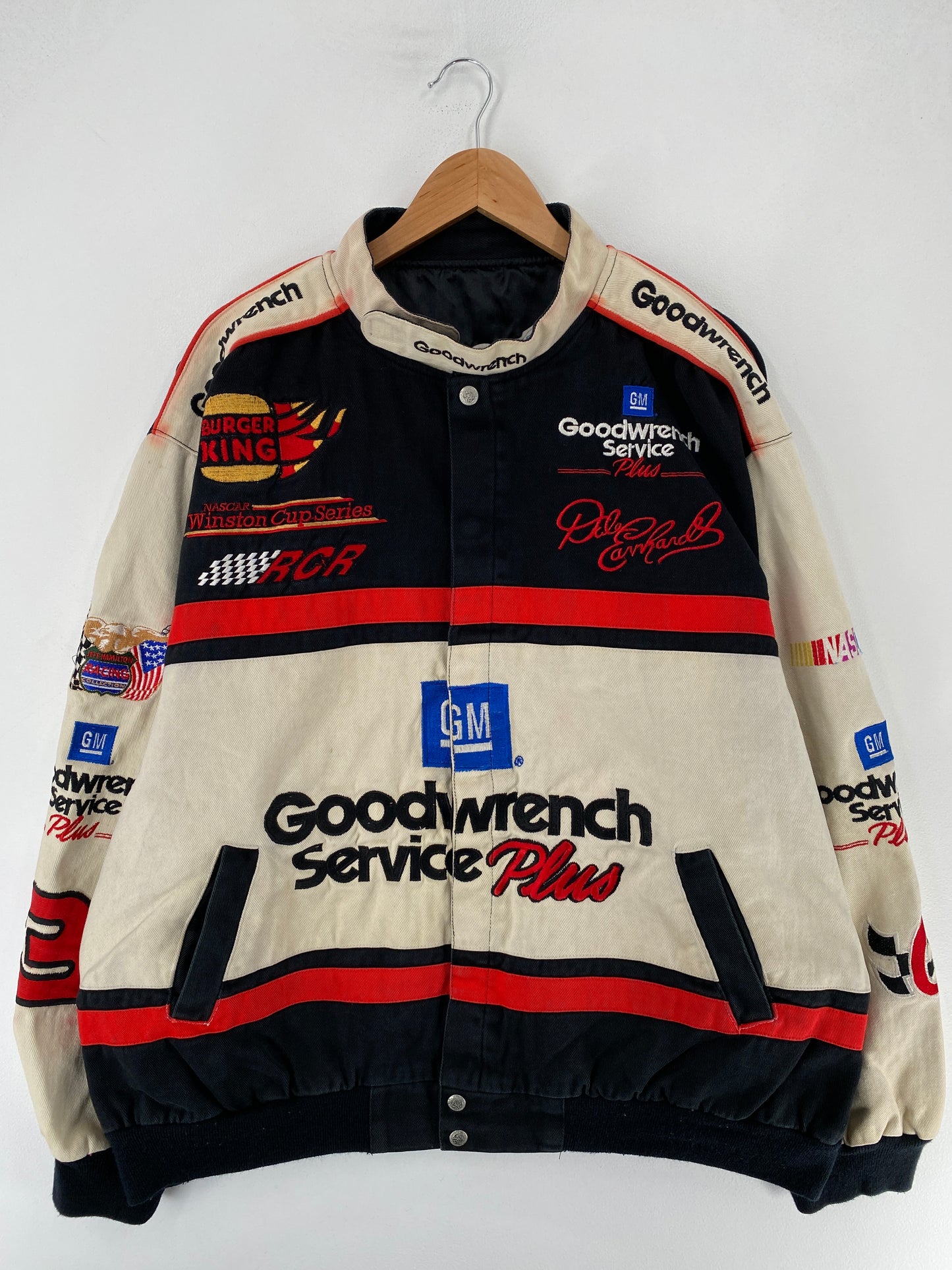 .90's NASCAR GOODWRENCH SERVICE X DALE EARNHARDT Size XXL Racing Jacket / F3678J