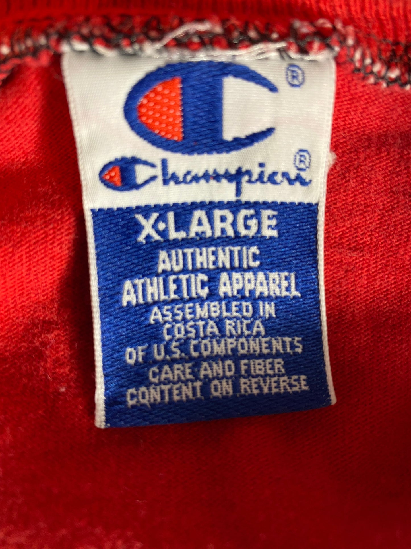 Vintage CHAMPION CHICAGO BULLS Size XL NBA Heavy Weight T- Shirt / F4916T