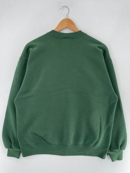 90's DOG DUCKS UNLIMITED Made in USA Size L Vintage Sweat-Shirt / F3784S