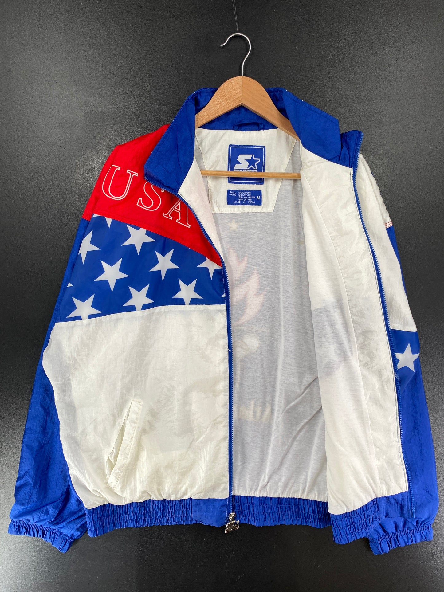 1996 STARTER x ATLANTA OLYMPIC Size M Vintage Zip-up Nylon Jacket / G4545N