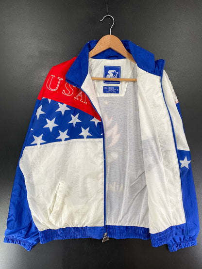 1996 STARTER x ATLANTA OLYMPIC Size M Vintage Zip-up Nylon Jacket / G4545N