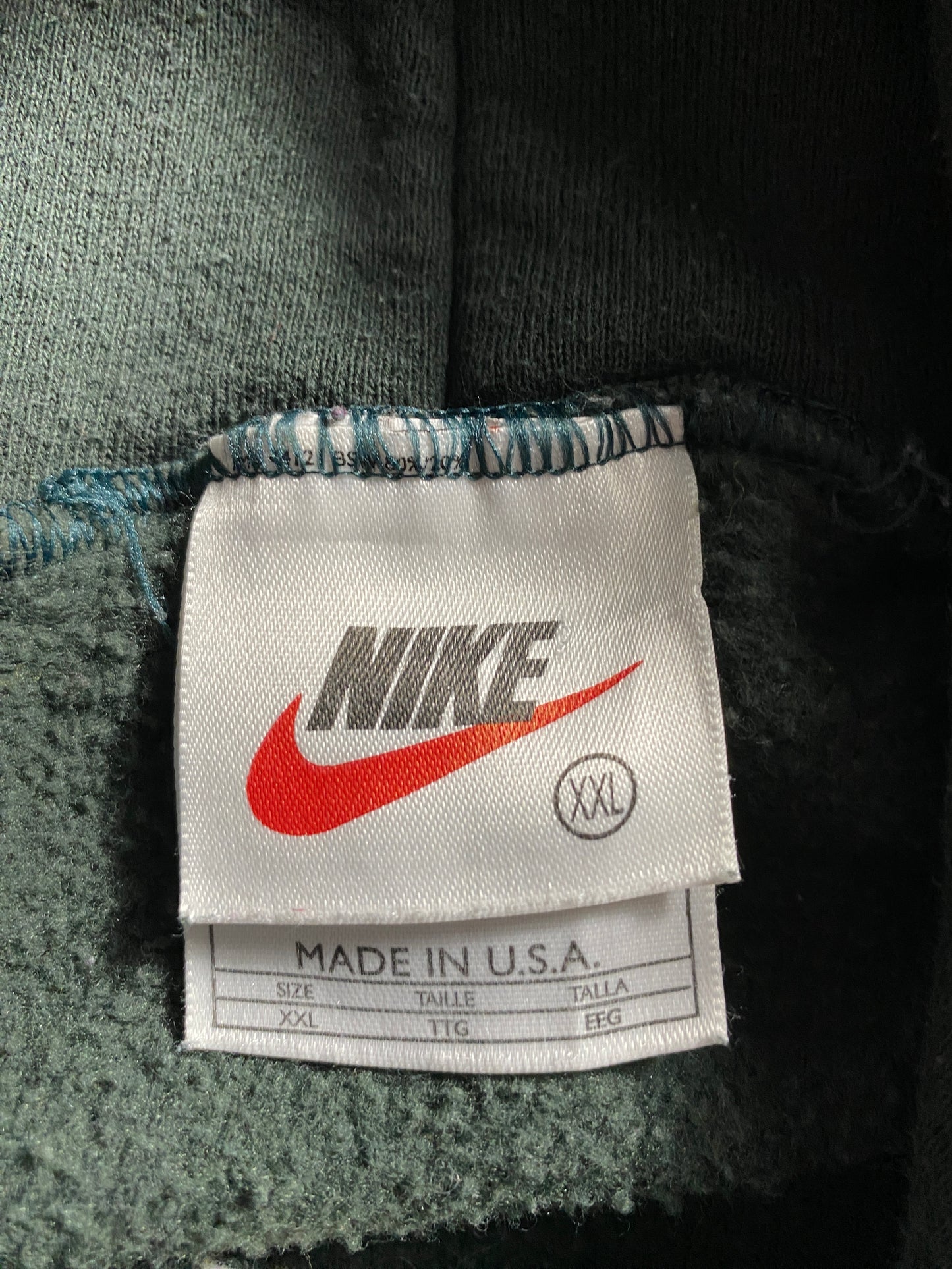 90’s NIKE Made in USA Size XXL Vintage Hoodie Sweat-Shirt / F5195S