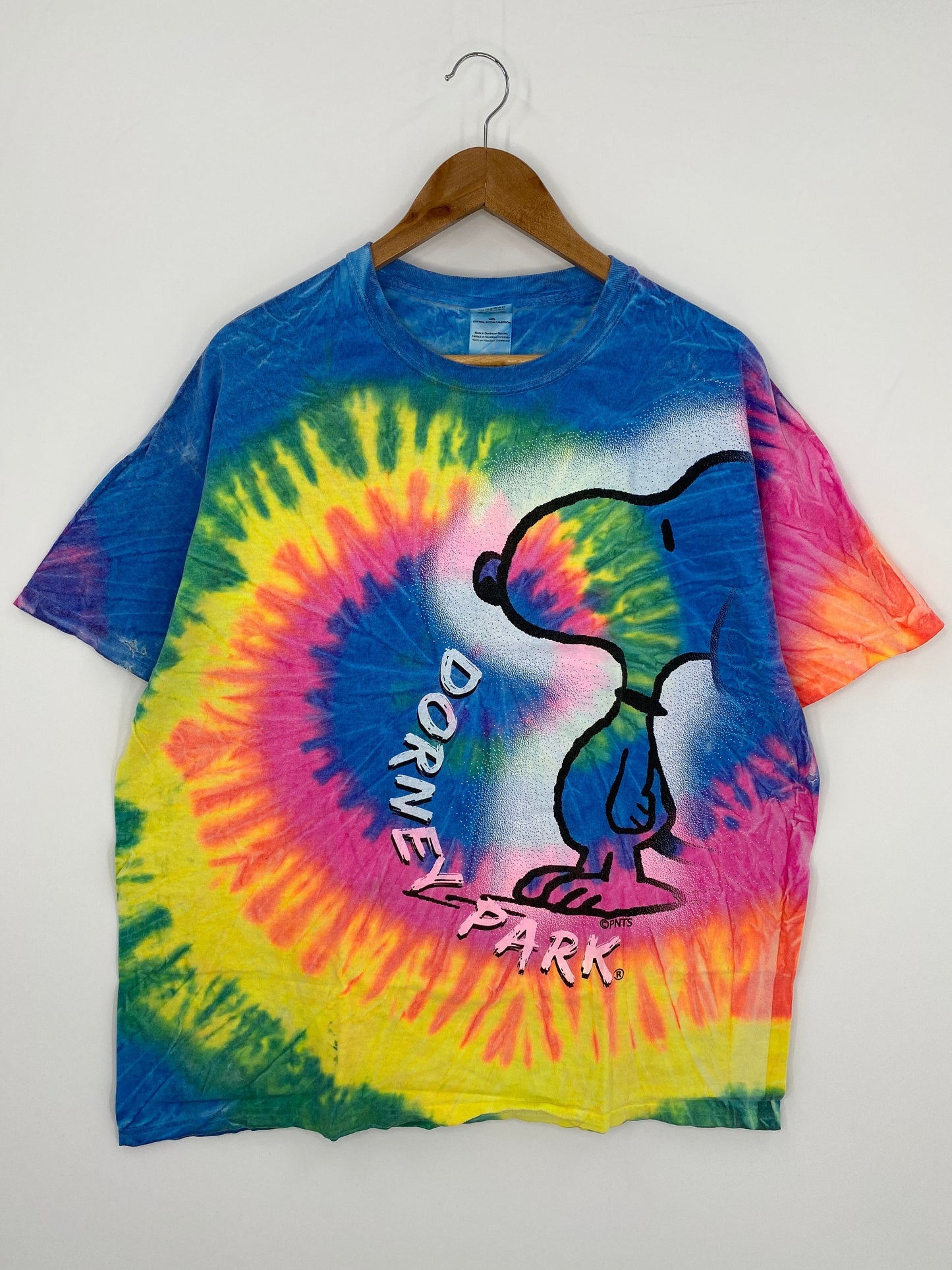 Vintage SNOOPY Size XL Tye-die T-Shirt / F1515T