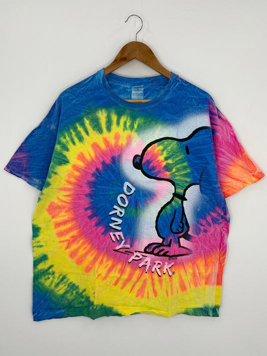 Vintage SNOOPY Size XL Tye-die T-Shirt / F1515T