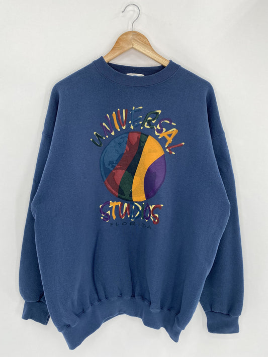 90's UNIVERSAL STUDIOS FLORIDA Made in USA Size XL Vintage Sweat-Shirt / E8551S