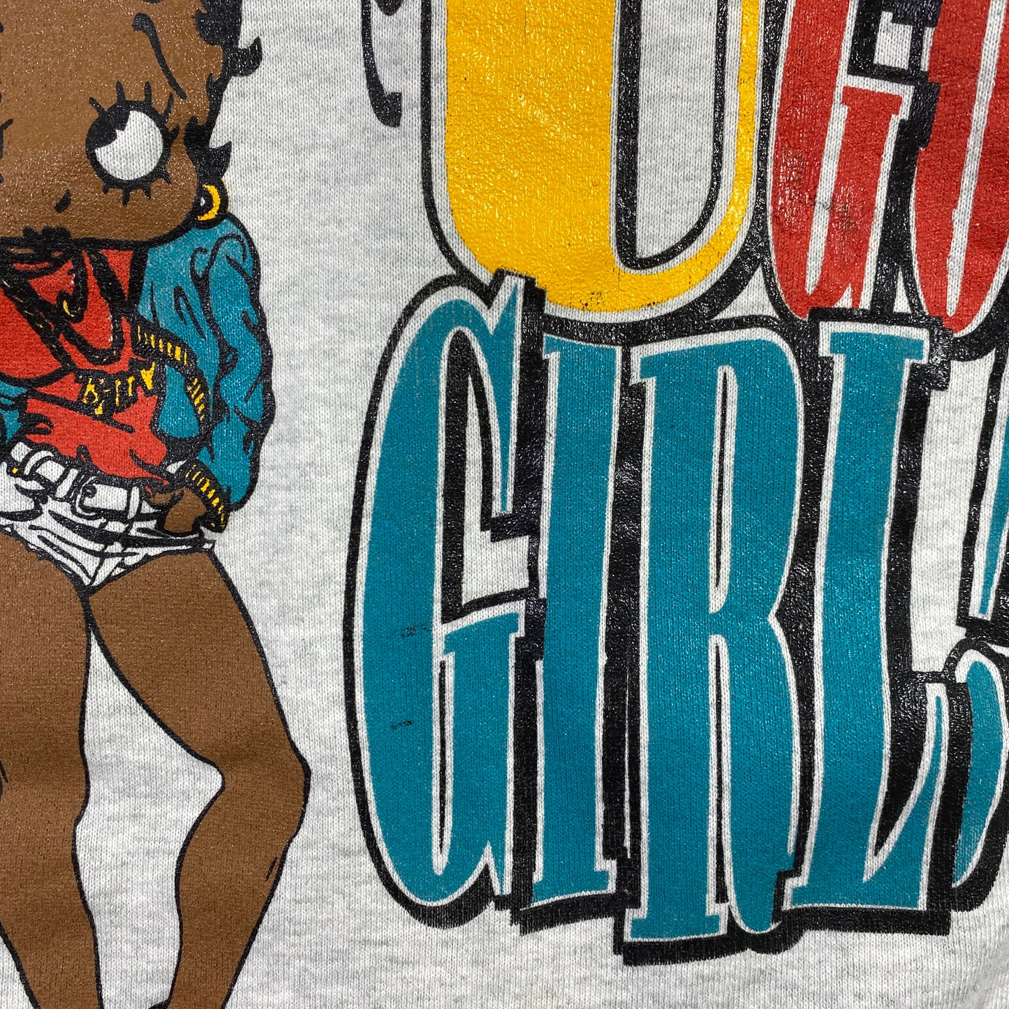 (XXL) 90's BETTY BOOP U GO GIRL! Vintage Sweatshirt/ A0784S