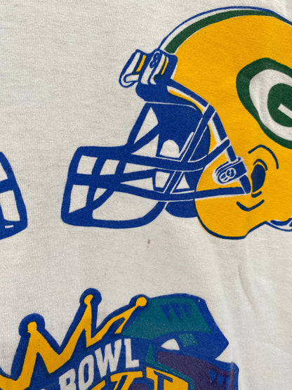 80's SUPER BOWL Size XL Vintage NFL T-Shirt / G3313T
