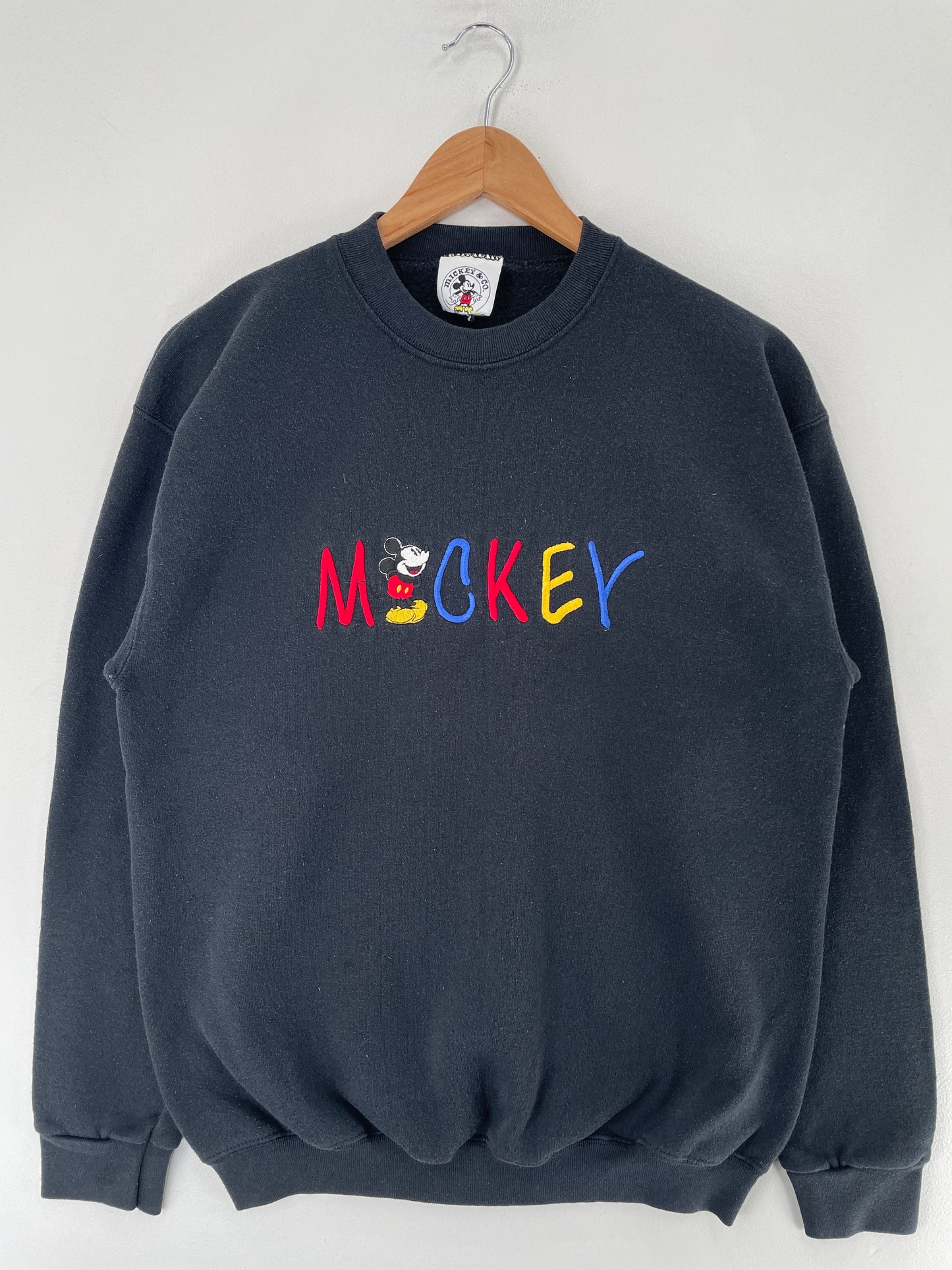 90's DISNEY MICKEY Size Approx. S Vintage Sweat-shirt / F4936S
