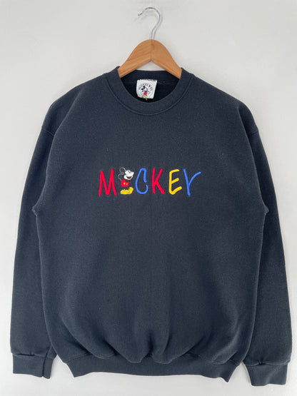 90's DISNEY MICKEY Size Approx. S Vintage Sweat-shirt / F4936S
