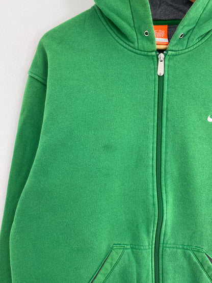 00' NIKE MINI SWOOSH Size M Vintage Hoodie Zip Up Sweat-shirt / G1445S
