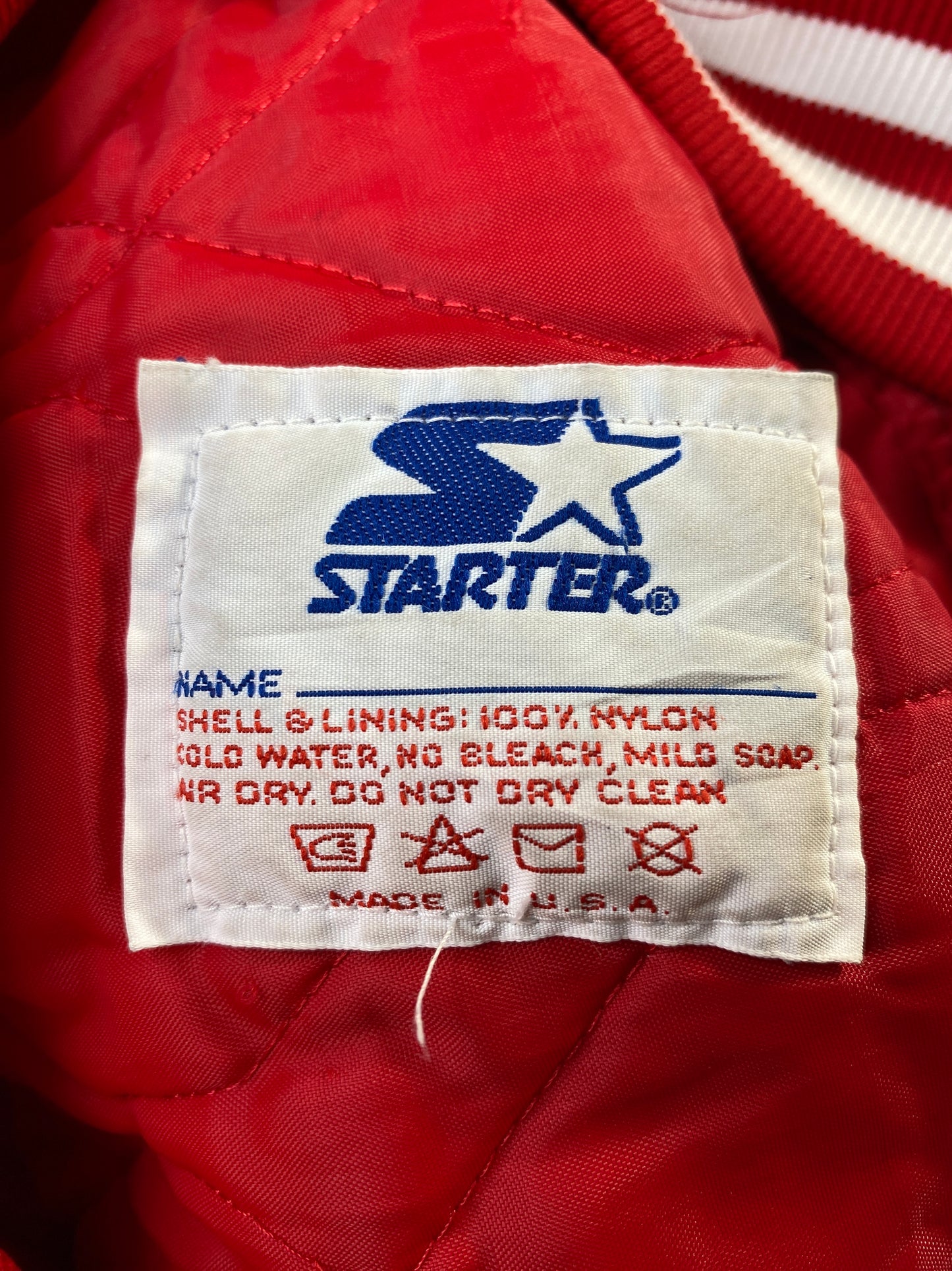 90's STARTER x NEBRASKA Size XL Vintage Nylon Jacket / F3539N