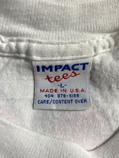 .90's PUMP IT UP WITH JESUS Made in USA Size L Vintage T-Shirts / F9681T