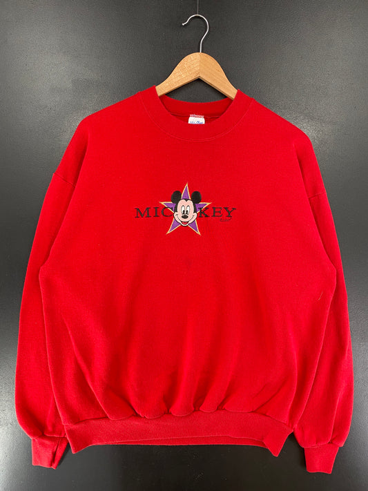 90's DISNEY MICKEY Made in USA Size XL Vintage Sweat-shirt / G4578S