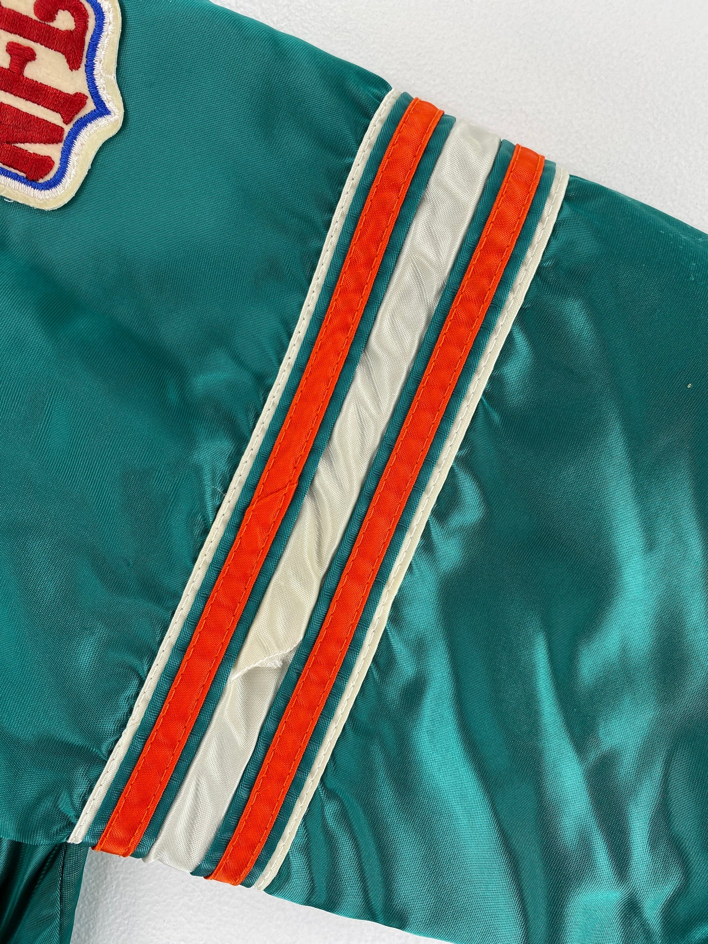 90's STARTER x MIAMI DOLPHINS Made in USA Size L Vintage NFL Nylon Jacket / F6228N
