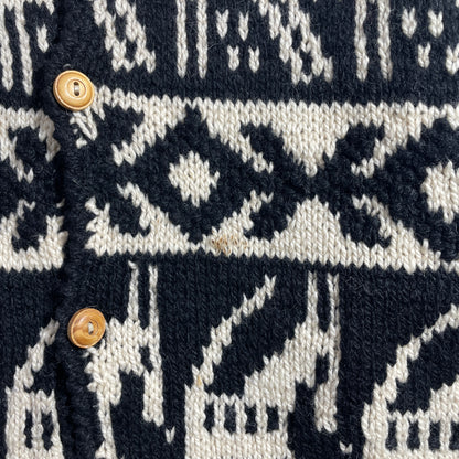 (XS/S) Vintage EXPRESS TRICOT Hand Knit Wool Sweater / A1264K