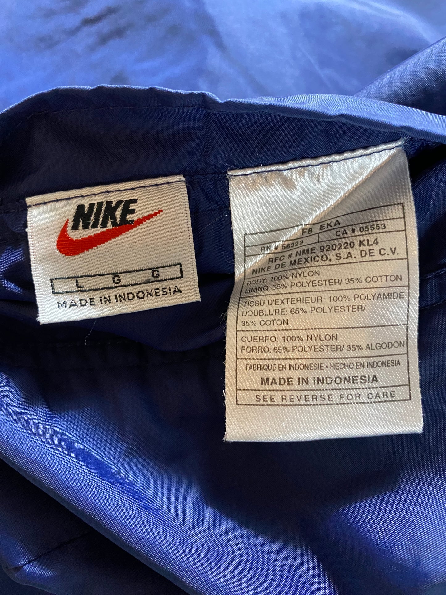 90's NIKE Size L Vintage Reversible Nylon Jacket / G708N