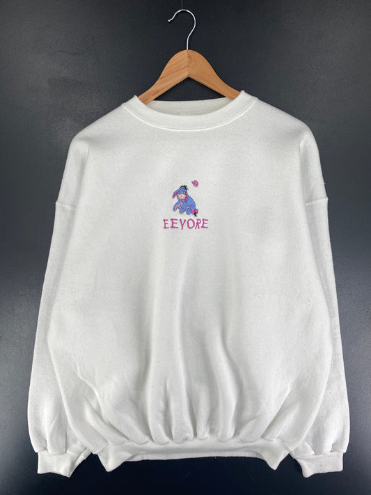 90's DISNEY EEYORE Size No Tag (Approx.XL) Vintage Sweat-Shirt / F3375S