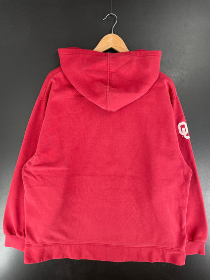 00' NIKE x OKLAHOMA SOONERS Size L Vintage College Hoodie Sweat-Shirt / F4969S