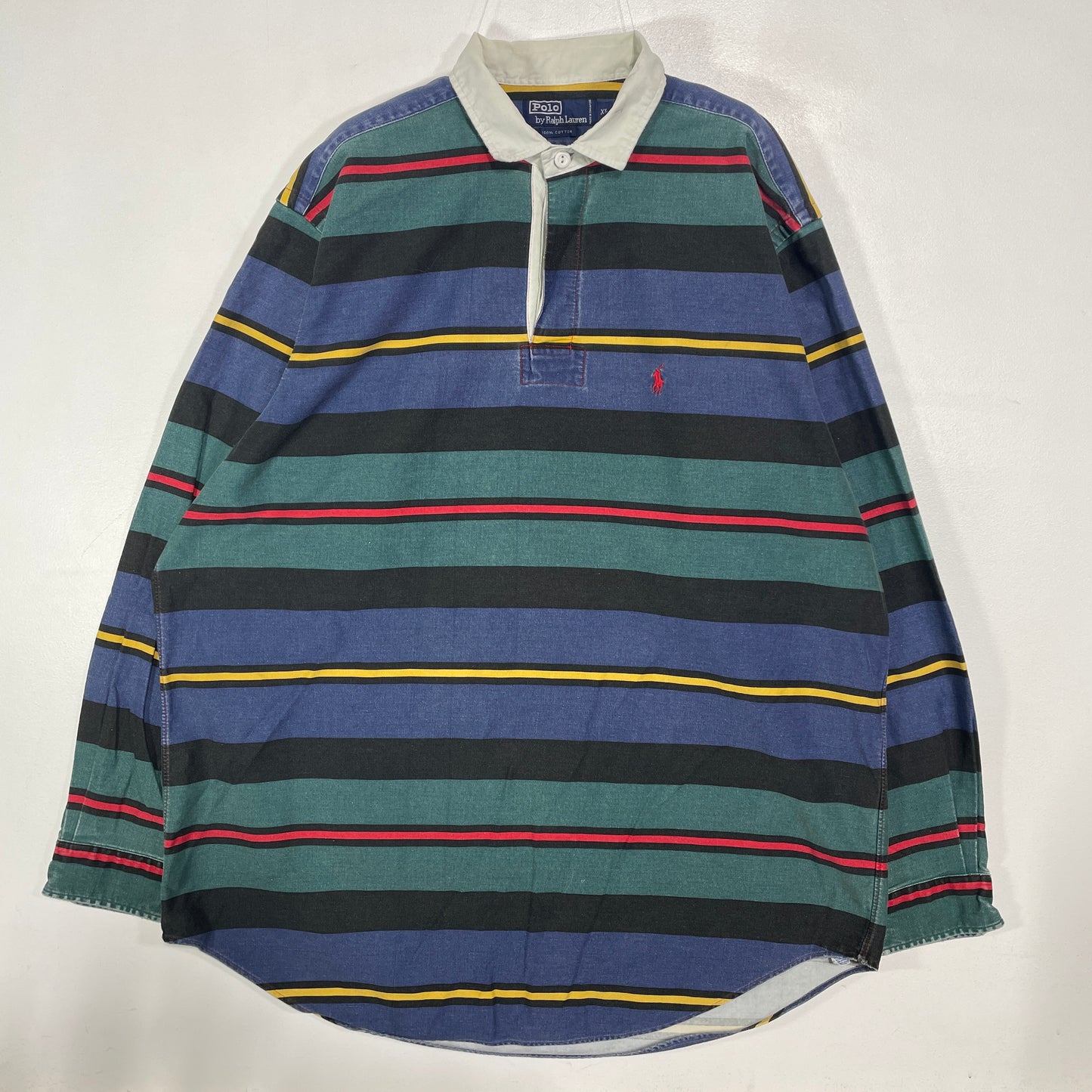 (XL) 90’s POLO RALPH LAUREN Vintage Rugby-shirt / A1487R