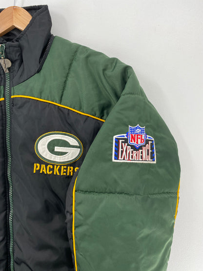 .90's PRO PLAYER  x GREEN BAY PACKERS Size M Vintage NFL Padded Jacket / F8801N