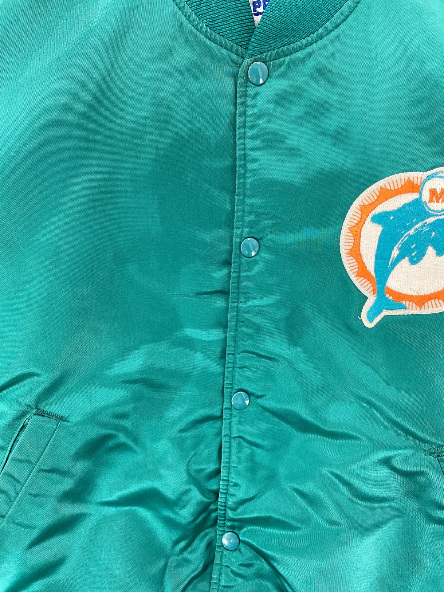 90's STARTER x MIAMI DOLPHINS Made in USA Size L Vintage NFL Nylon Jacket / F6228N