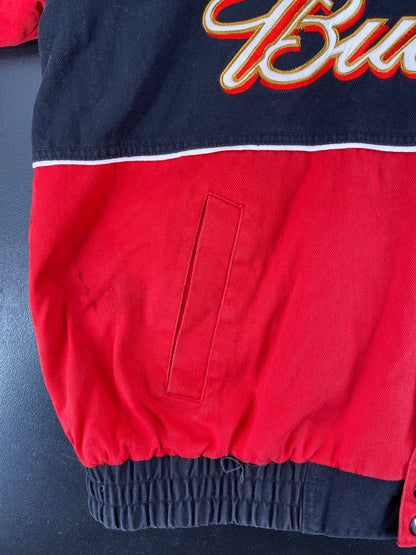 .Vintage NASCAR BUDWEISER X DALE JR Size XXL Racing Jacket / F7031J