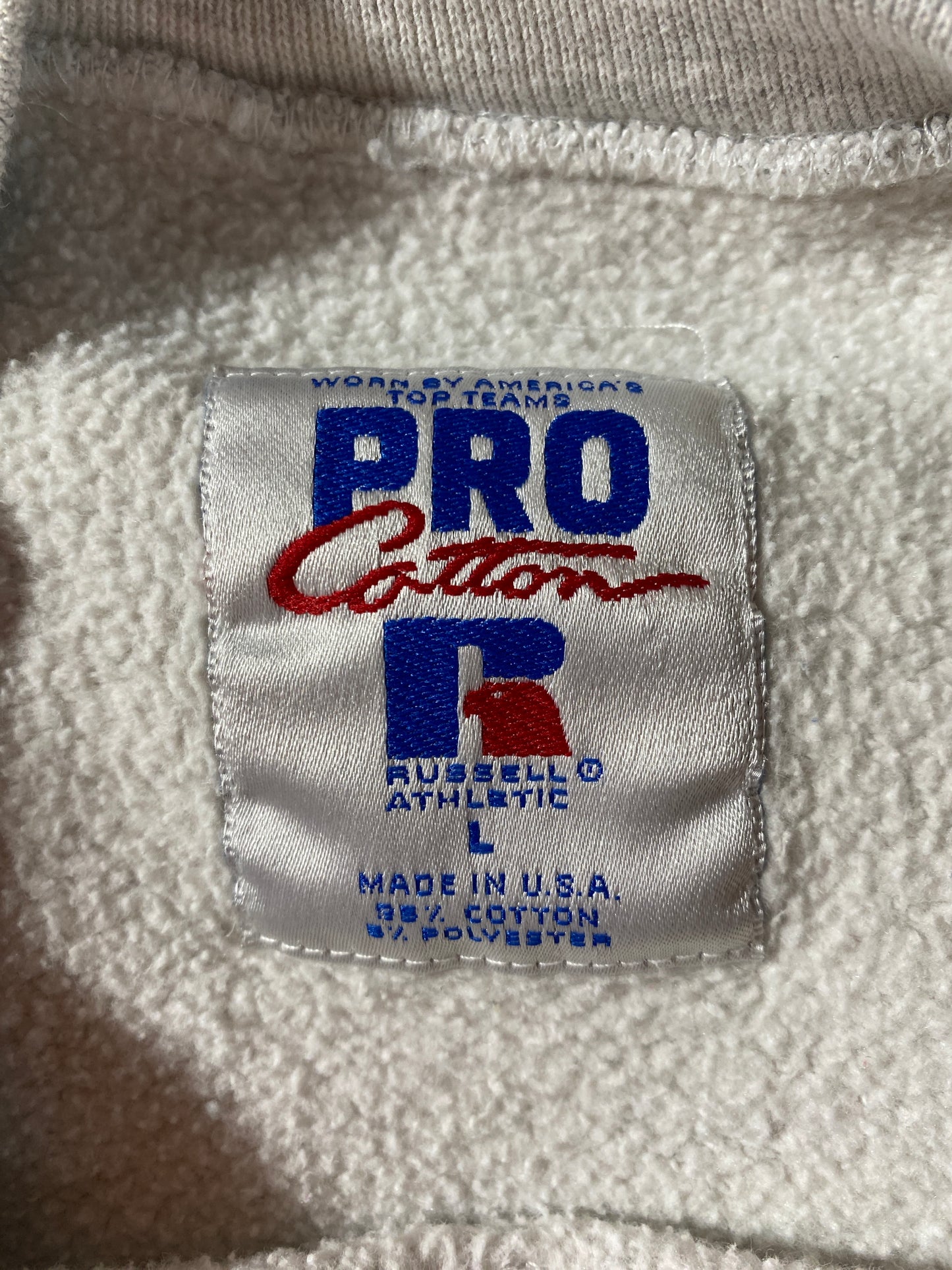 90's RUSSELL x NEW YORK ISLANDERS Made in USA Size L Vintage NHL Sweat-Shirt / F2677S