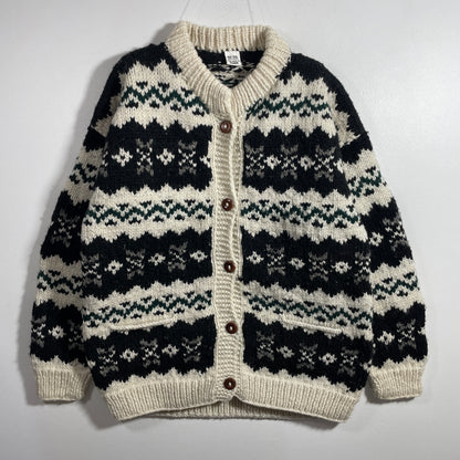 (Ladies.M) Vintage INCA TRAIL Hand Knit Wool Sweater / A1263K