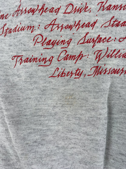 90's KANSAS CITY CHIEFS Made in USA Size XL Vintage NFL Sweat-Shirt / F3879S