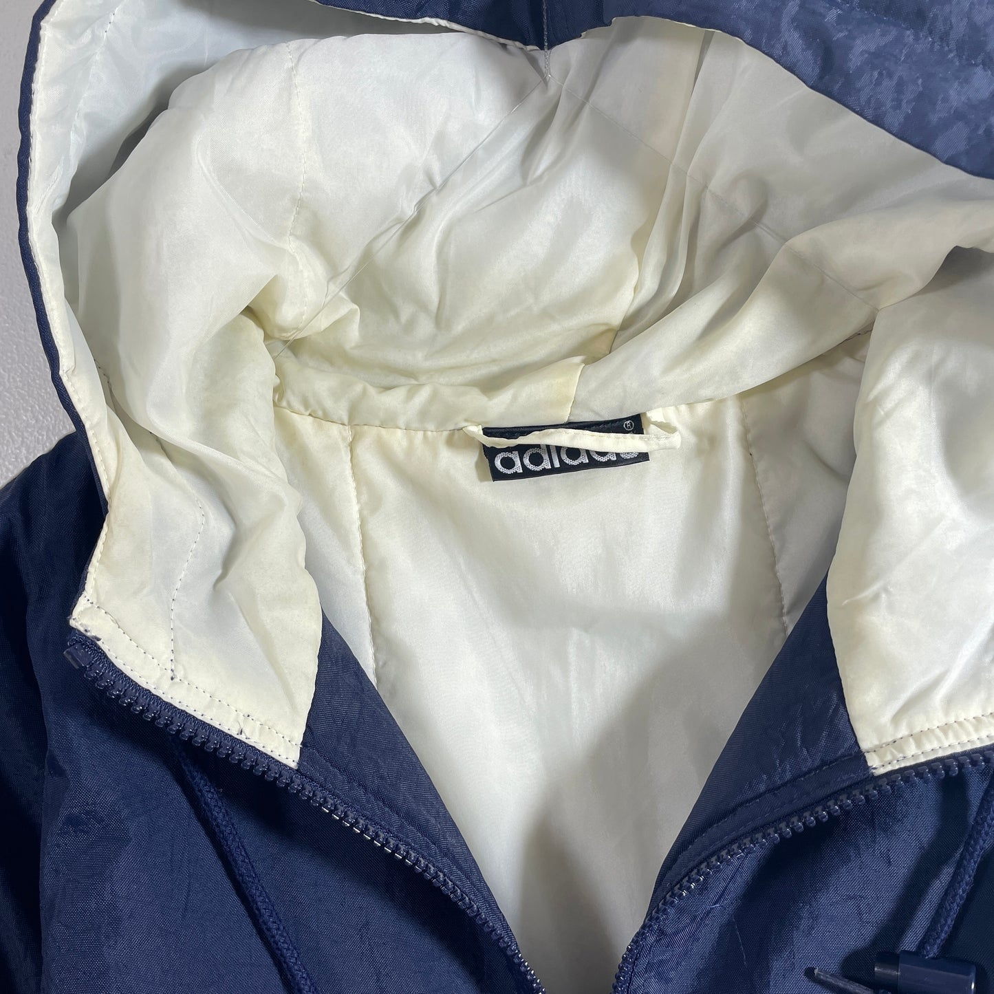 (Approx.XL) 90’s ADIDAS Vintage Padded Nylon Jacket / A1310N