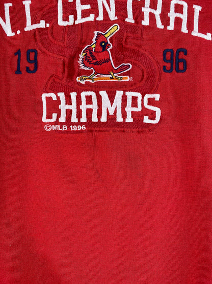 1996 N.L. CENTRAL CHAMPS Size XL Vintage MLB Sweat-Shirt / F2674S