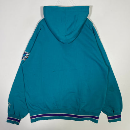 (Approx.L) 90's STARTER x CHARLOTTE HORNETS Vintage NBA Hoodie Sweatshirt / A1075S
