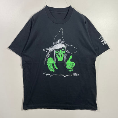 (Approx.L) 1990 WITCH Vintage Halloween T-Shirt / G1085T