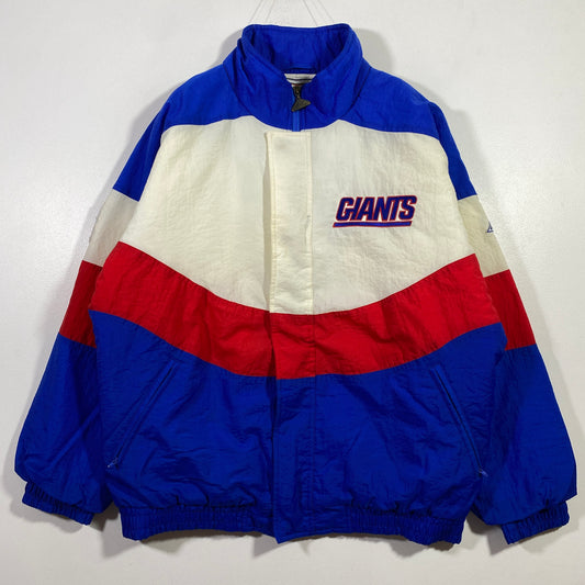 (L) 90's PRO LINE X GIANTS Vintage NFL Padded Nylon Jacket / A0790N