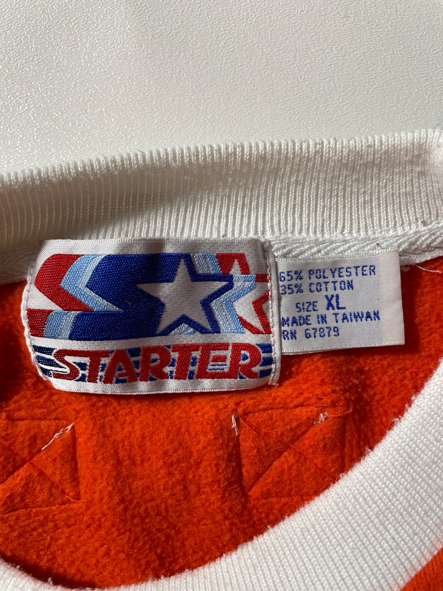 Early 90’s STARTER x MIAMI DOLPHINS Size XL NFL Jersey Material Sweat-shirt / F4609S
