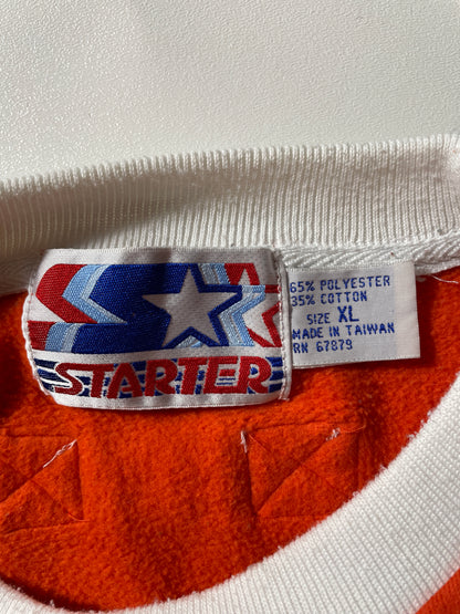 Early 90’s STARTER x MIAMI DOLPHINS Size XL NFL Jersey Material Sweat-shirt / F4609S