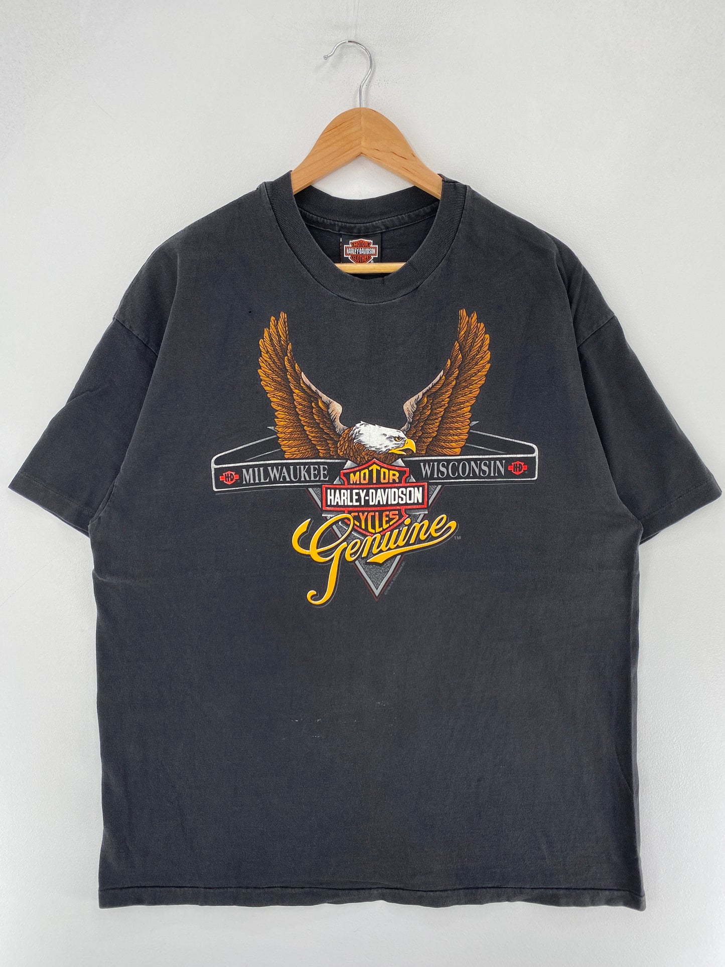 90's HARLEY DAVIDSON Made in USA Size XL Vintage T-Shirt / F3869T